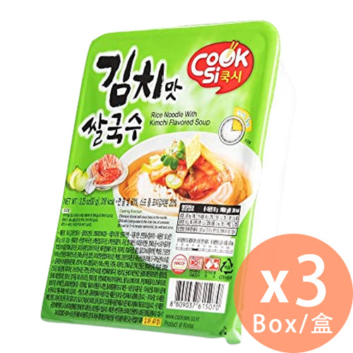 Cook Si 湯米 - 泡菜味米線 92g x 3盒 (8809037615070_3)[韓國直送]