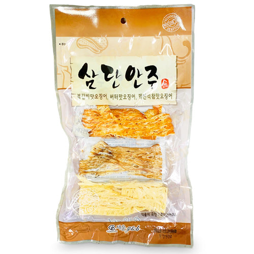 Seoul G&B - 三層魷魚片 - (麥飯石燒烤味，奶油味，燒烤味) 50g