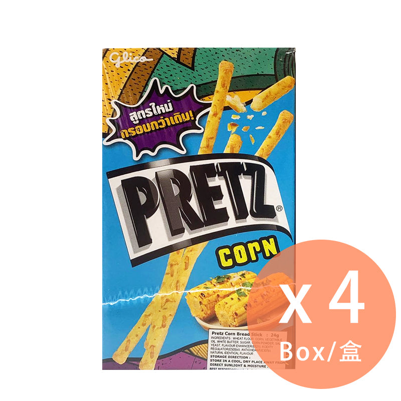 泰國 Glico 固力果 粟米味百力滋 24g Pretz Corn Bread Stick x 4盒