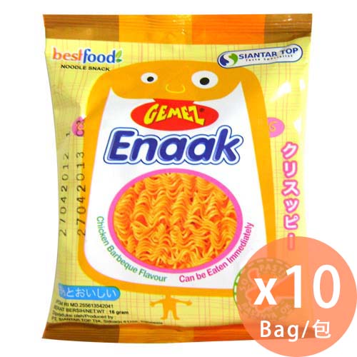 GEMEZ Enaak - 韓版 印尼原味小雞點心麵 (16g x 10包) (8886013505181_10)