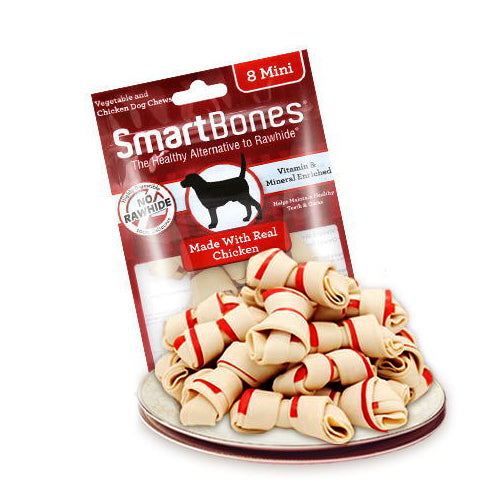 Smartbones - 雞肉味迷你潔齒骨(8件) 128g(892383002005) #寵物用品 #狗