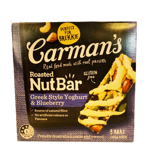 Carman's Kitchen - Nut Bar - Dark Choc - 希臘式乳酪藍莓果仁能量棒(不含麩質)(5條) - 160g(9319133333185)
