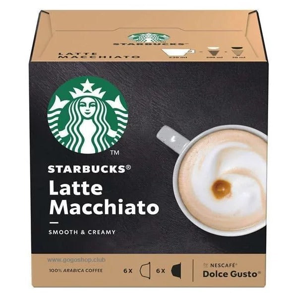 STARBUCKS - 奶泡咖啡咖啡膠囊(LATTE MACCHIATO) (12粒裝) (SKU_12323)